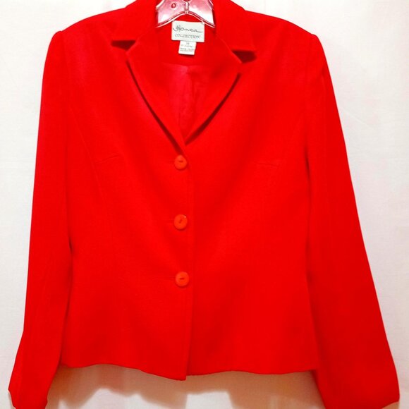 Elegant Solid Two-Piece Skirt & Blazer Set for Work & Business. - Picture 1 of 7